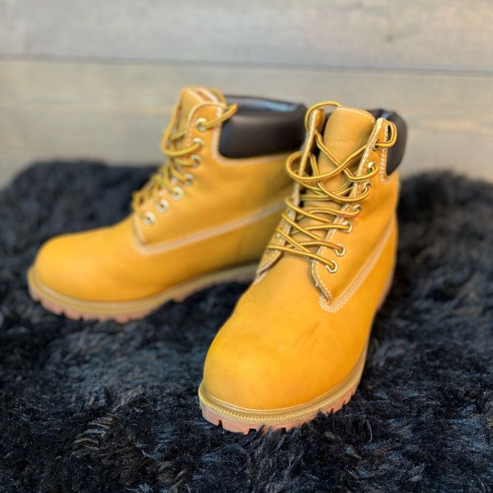 Dexter Boots Size 7.5 Mustard Lace-Up Waterproof Ankle Boots Men